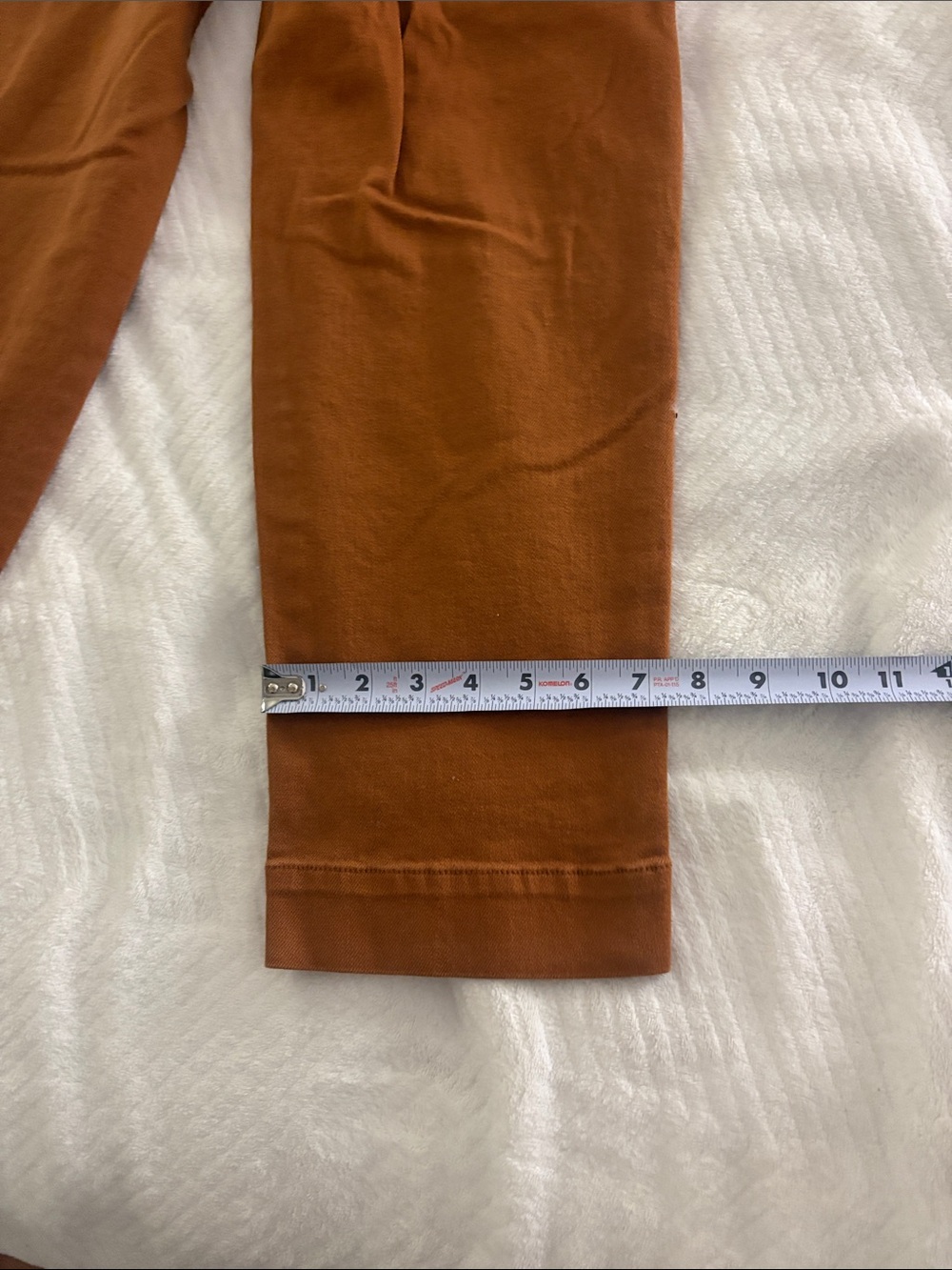 a new day Women's Straight-Leg Chino Pants in Rust - Picture 4 of 5